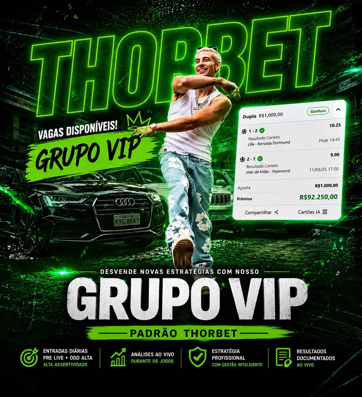 Desvende novas estratégias com nosso Grupo VIP — padrão ThorBet